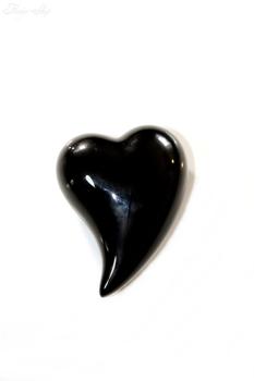 Keramik Herz schwarz